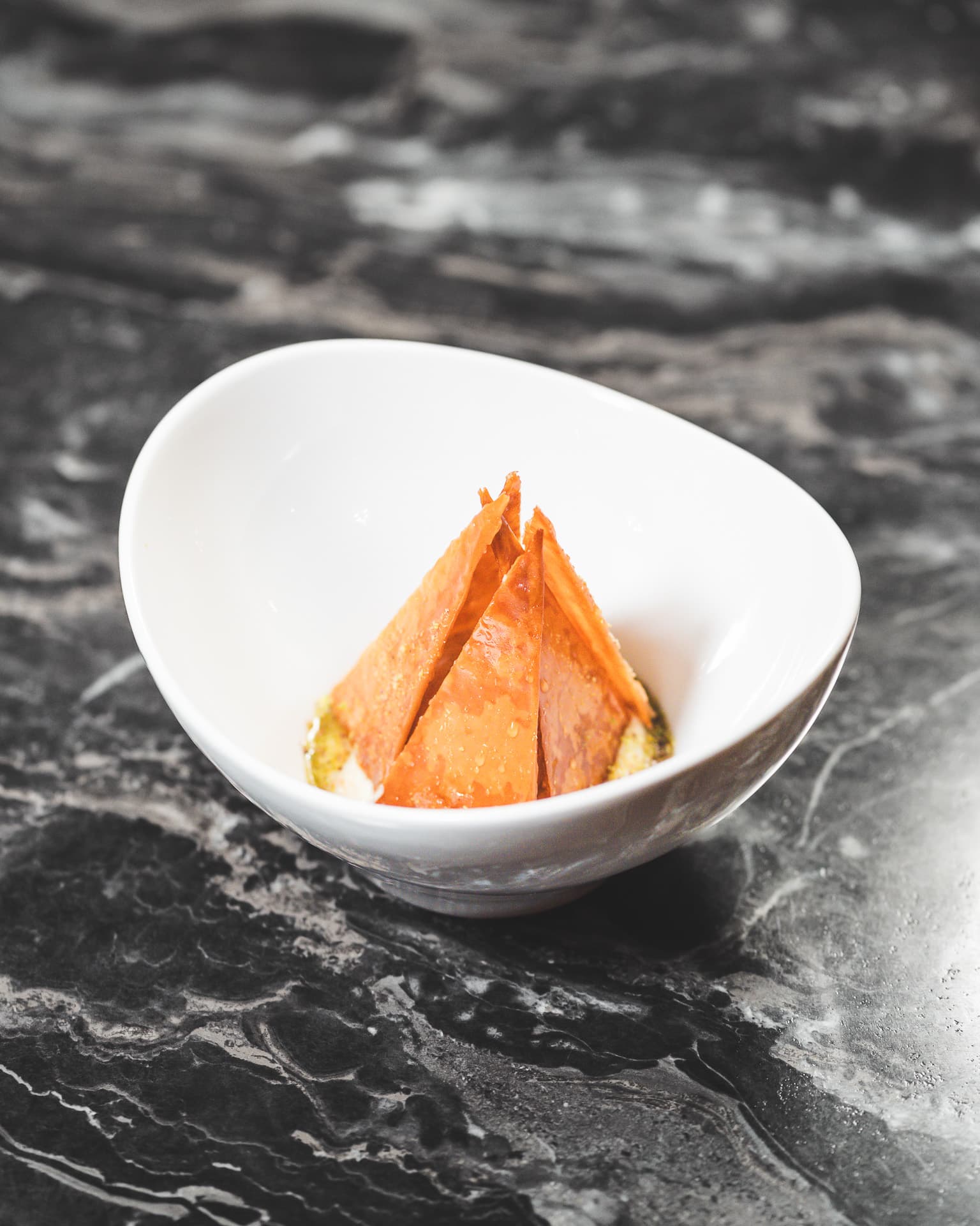 Plated course at Carte Postale.